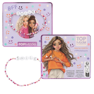 TOPModel Feliratos Karkötő,  Smile felitatta