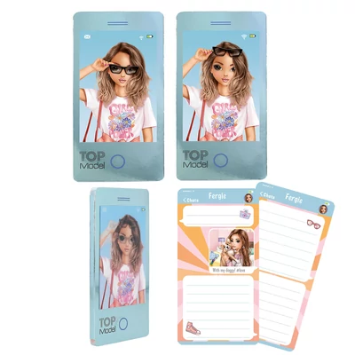 TOPModel Mobiltelefon Alakú Jegyzettömb, Kék