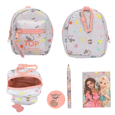 TOPModel Hátiszákos Kulcstartó Írószerrel, Szürke