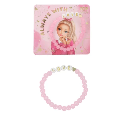 TOPModel Feliratos Karkötő, Rózsaszín LOVE