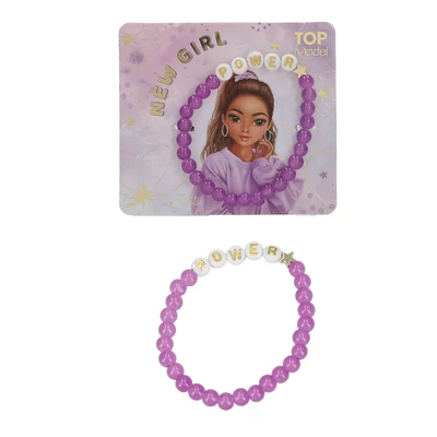 TOPModel Feliratos Karkötő, Lila POWER