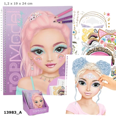 TOPModel Sminktervező Könyv, Lila