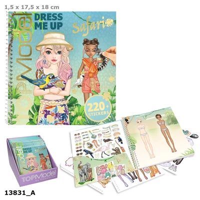 TOPModel Dress Me Up Matricás Tervező Safari