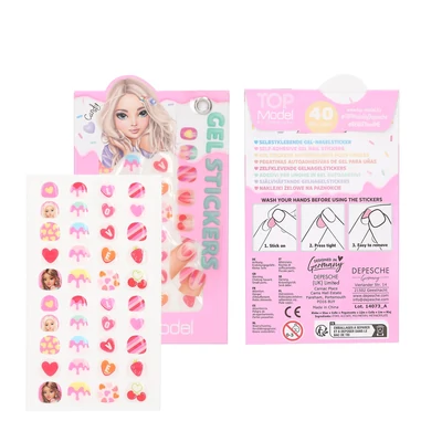 TOPModel Körömmatrica, Világosrózsaszín CANDY GLAM