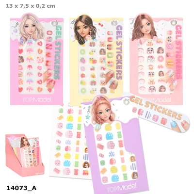 TOPModel Körömmatrica, Citromsárga CANDY GLAM