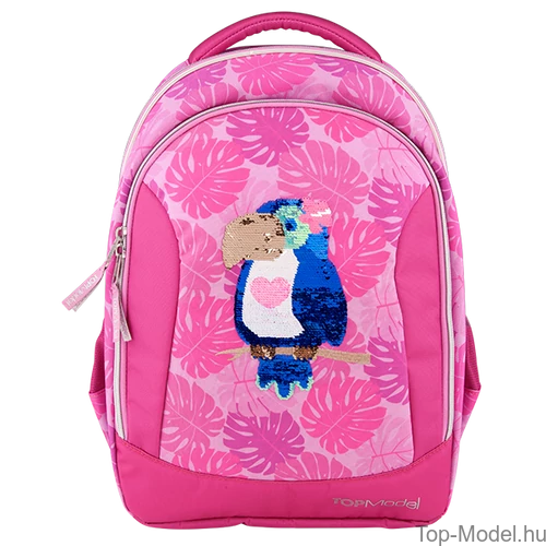 Kép 2/5 - TOPModel iskolatáska TROPICAL pink