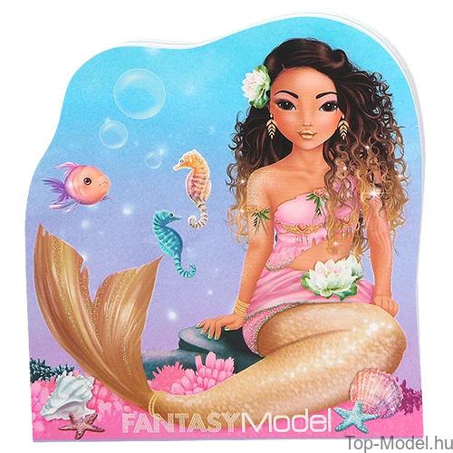 Kép 1/6 - Fantasy Model notesz MERMAID, kéksellő