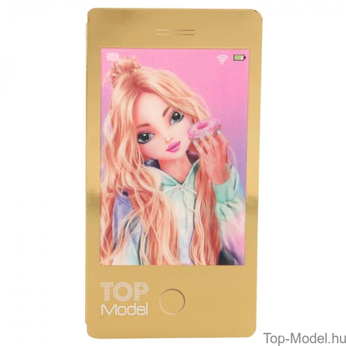 Kép 4/7 - TopModel Mobil alakú notesz 3D-s előlappal, barna sapkás lány 