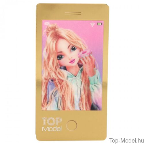 Kép 4/7 - TopModel Mobil alakú notesz 3D-s előlappal, barna bögrés lány