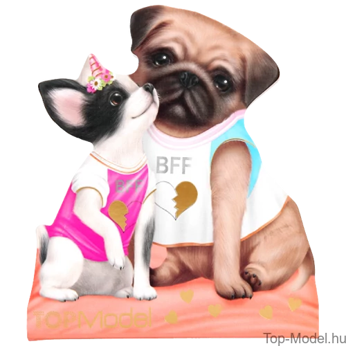 Kép 5/8 - TOPModel Kitty & Doggy notesz, egy kutya-kék