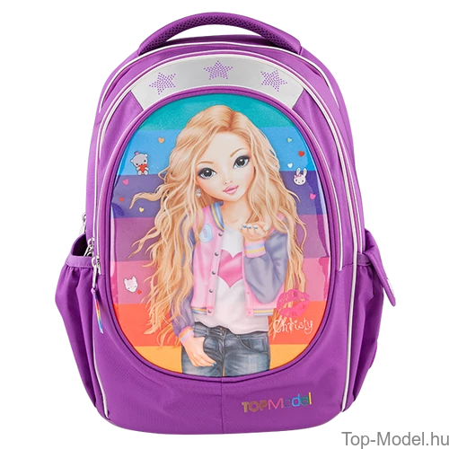 Kép 2/3 - TOPModel ergonomikus iskolatáska Friends Purple