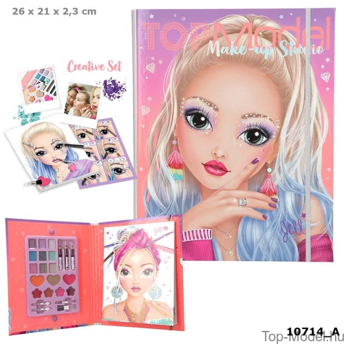 Kép 1/3 - TOPModel kreatív arc- és sminktervező sminkkészlettel