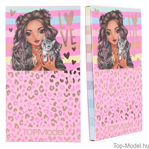 Kép 4/8 - TOPModel Mágneses Notesz, Kék Szőkelánnyal