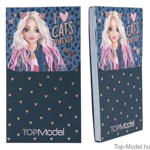 Kép 6/8 - TOPModel Mágneses Notesz, Kék Szőkelánnyal