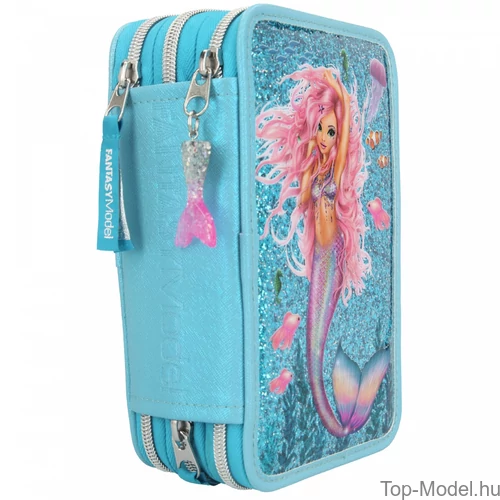 Kép 3/4 - Fantasy Model 3 emeletes töltött tolltartó MERMAID