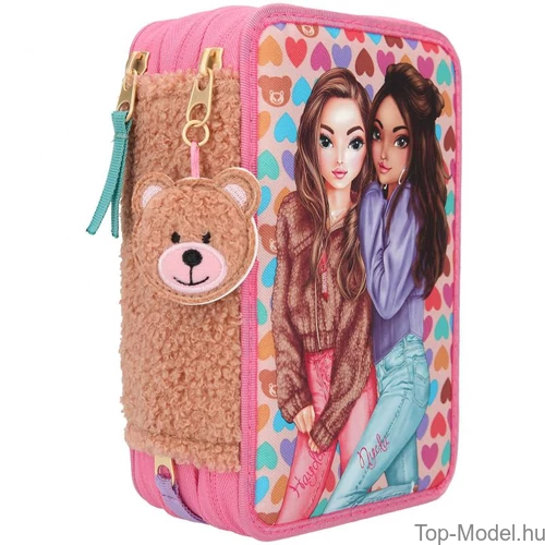Kép 2/8 - TopModel 3 emeletes töltött tolltartó TEDDY COOL