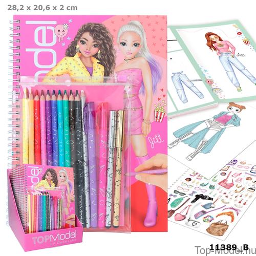 Kép 1/7 - TOPModel Ruhatervező Írószerrel
