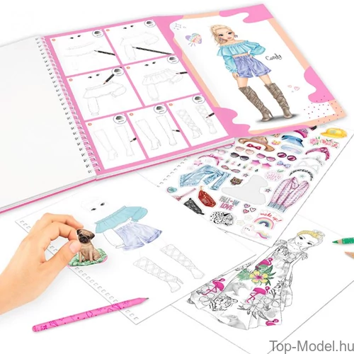 Kép 4/8 - TOPModel Ruhatervező Tollkészlettel