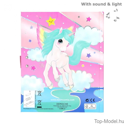 Kép 7/7 - Ylvi & Minimoomis számkódos, zenélő napló