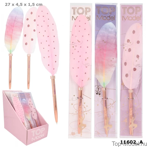 Kép 1/6 - TOPModel Tollas Golyóstoll, szivárvány