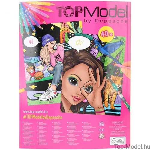 Kép 6/6 - TOPModel Kifestő & Dizájn Könyv