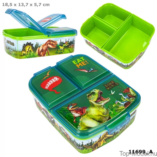 Kép 1/7 - Dino World Uzsonnásdoboz Zöld