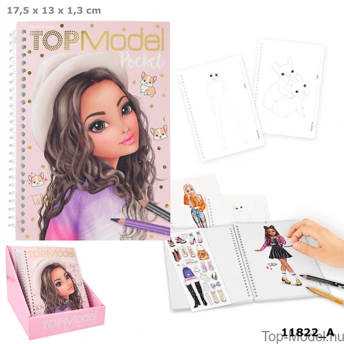 Kép 1/5 - TOPModel Zsebkifestő Könyv