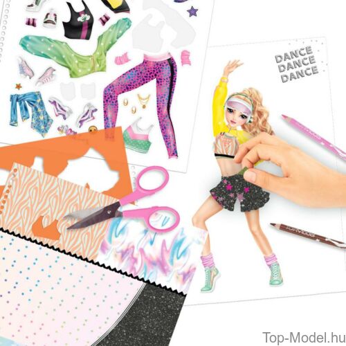 Kép 4/8 - TOPModel DANCE Ruhatervező Könyv 