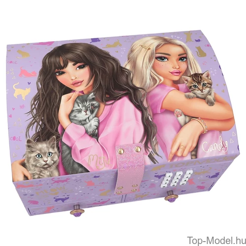 Kép 2/7 - TOPModel Számkódos Titkos Ékszerdoboz, Lila