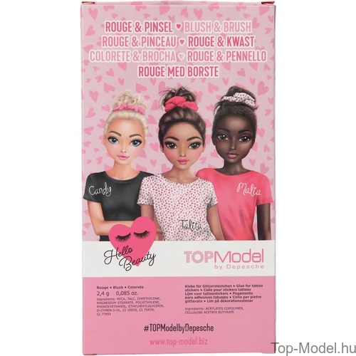 Kép 4/4 - TOPModel Pirosító és Ecset BEAUTY GIRL