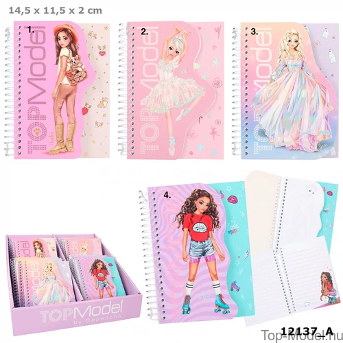 Kép 1/6 - TOPModel Mini Spirálfüzet, 1. Barnalány Kutyával