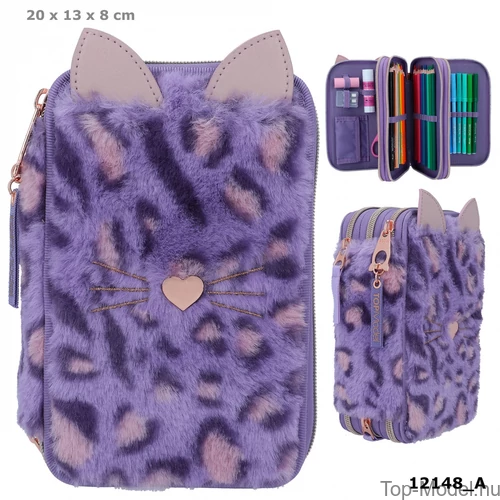 Kép 1/2 - TOPModel 3 Emeletes Töltött Tolltartó LILAC LEO LOVE