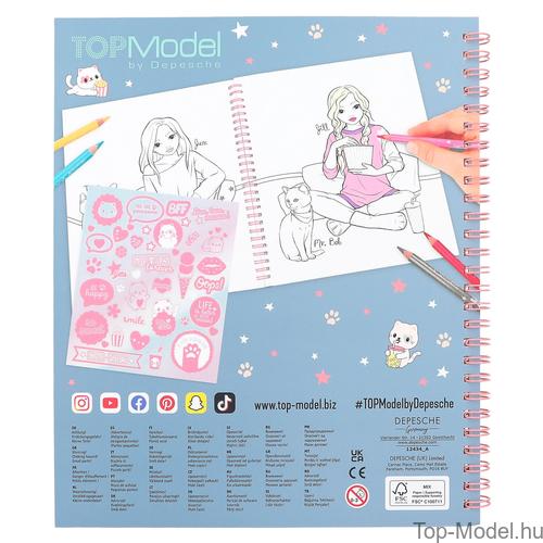 Kép 7/7 - TOPModel Kifestőkönyv CUTIE STAR