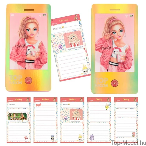 Kép 3/6 - TOPModel Mobiltelefon Alakú Notesz, arany