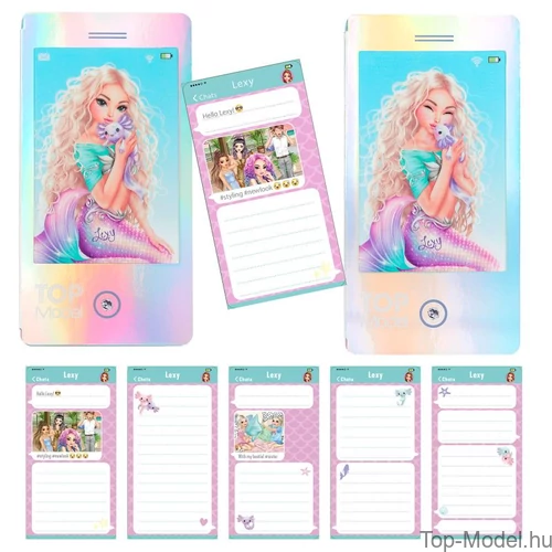 Kép 4/6 - TOPModel Mobiltelefon Alakú Notesz, arany