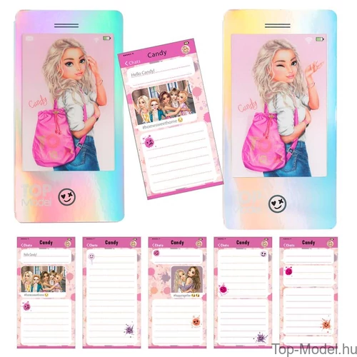Kép 5/6 - TOPModel Mobiltelefon Alakú Notesz, arany