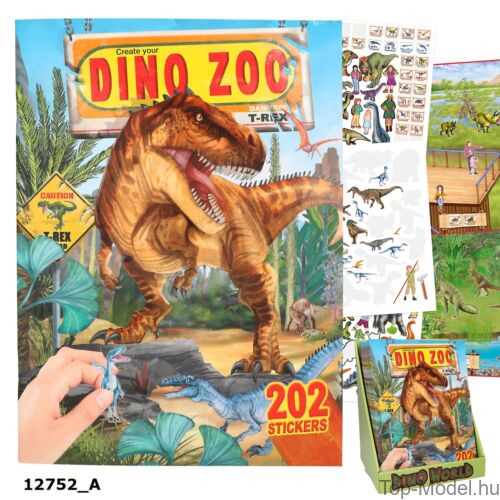 Kép 1/4 - Dino Zoo Kreatív Matricás Tervező