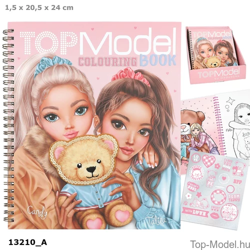 Kép 1/4 - TOPModel Kifestőkönyv TEAM TEDDY