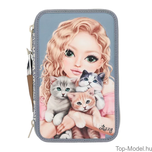 Kép 2/5 - TOPModel 3 Emeletes Töltött Tolltartó CAT LOVE
