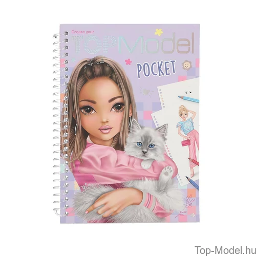 Kép 2/5 - TOPModel Zsebkifestő Könyv Lila