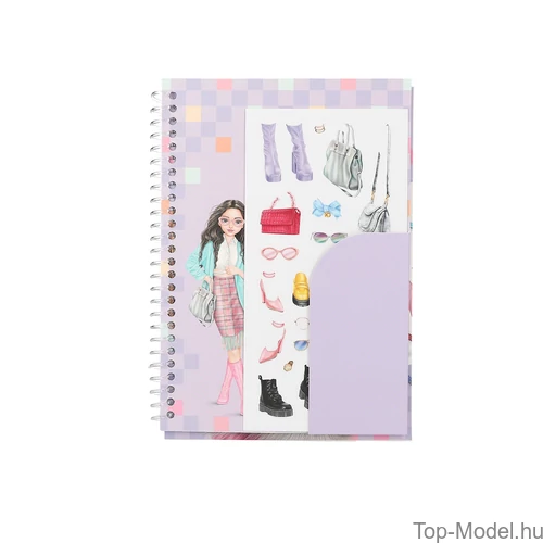 Kép 4/5 - TOPModel Zsebkifestő Könyv Lila