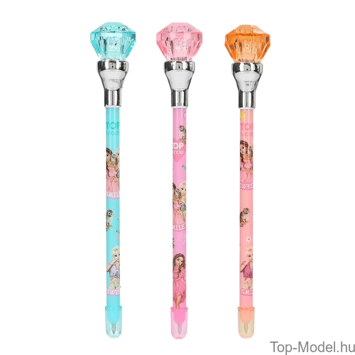 Kép 2/3 - TOPModel Golyóstoll Leddel, Kék JUICY