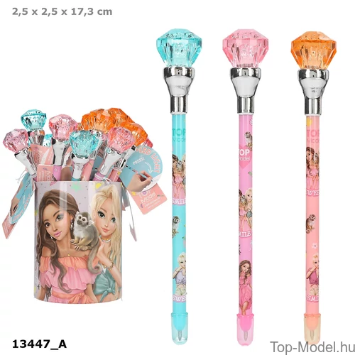 Kép 1/3 - TOPModel Golyóstoll Leddel, Kék JUICY