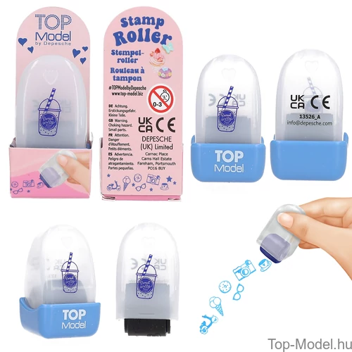Kép 1/5 - TOPModel Bélyegzőhenger, Kék Pohár