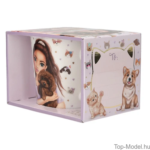 Kép 3/7 - TOPModel Bögre, Lila KITTY and DOGGY