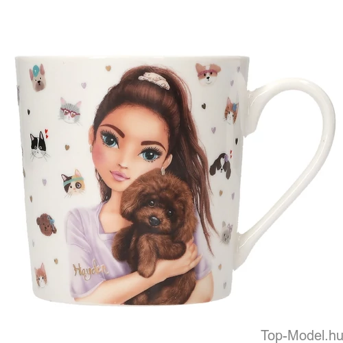 Kép 5/7 - TOPModel Bögre, Lila KITTY and DOGGY