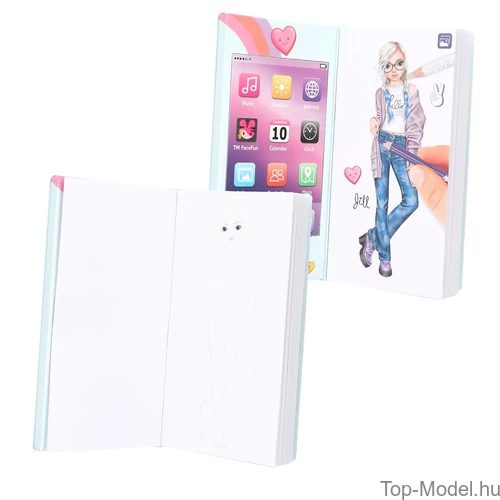 Kép 3/4 - TOPModel Zenélő Mini Ruhatervező, Kék