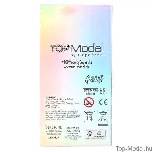 Kép 4/4 - TOPModel Zenélő Mini Ruhatervező, Kék