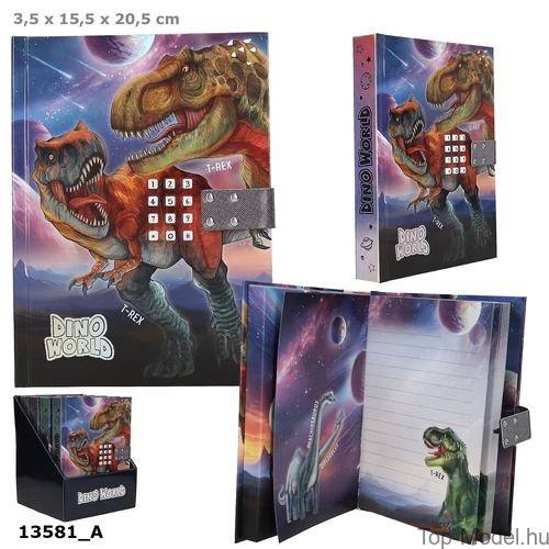 Kép 1/6 - Dino World Titkos Napló Kóddal és Hanggal, GALAXY