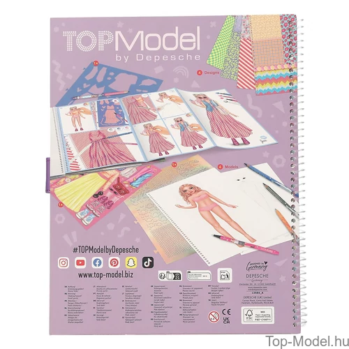 Kép 3/5 - TOPModel Special Design Ruhatervező Könyv